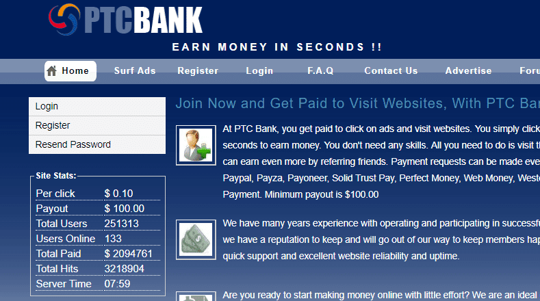 Can You Make Money WIth PTC Bank or Is It A Scam?