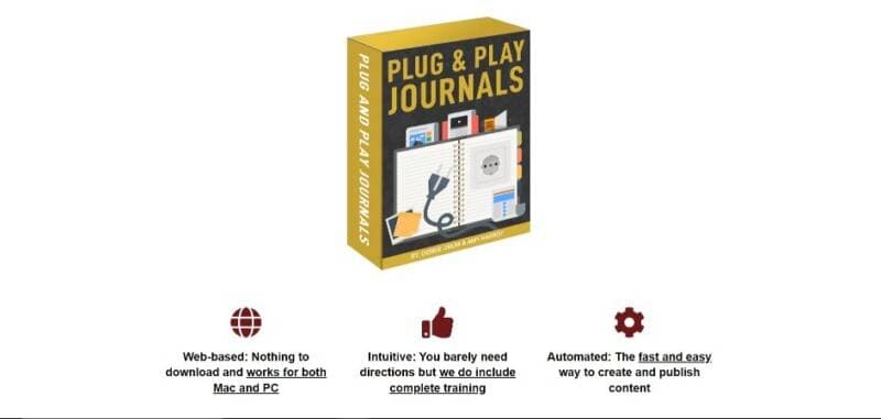 Plug and Play Journals Webpage