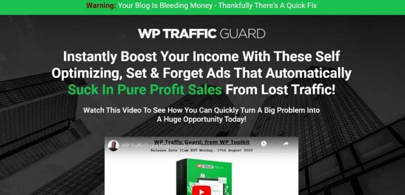 WP Traffic Guard Webpage