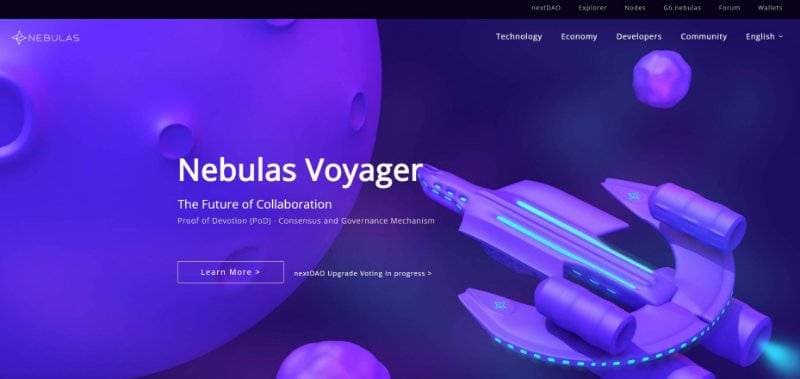 Nebulas Webpage