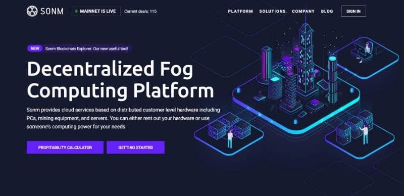 Sonm Webpage