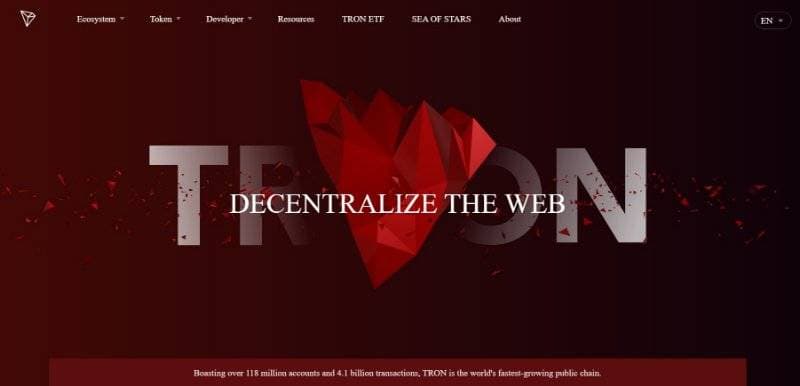 Tron Webpage