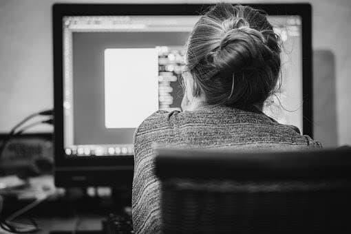 Woman Graphic Designing on a Computer