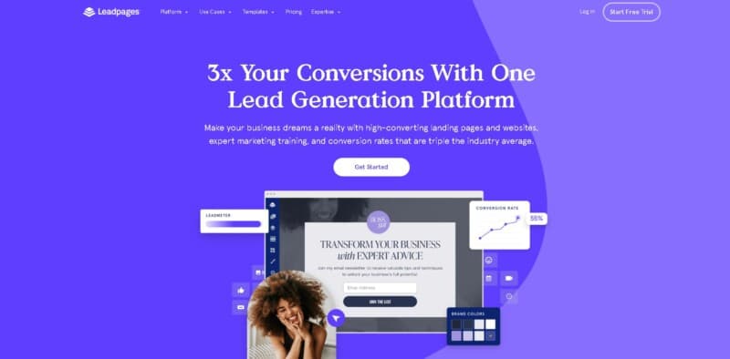 Leadpages Homepage