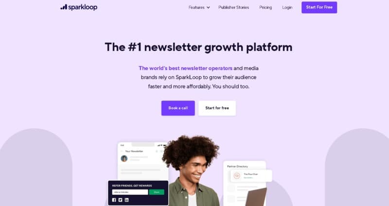 SparkLoop Homepage