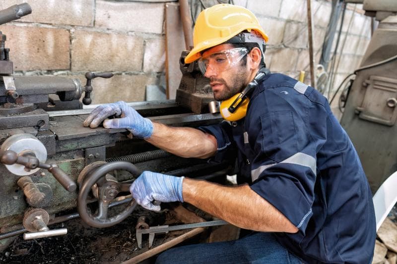 Mechanic on a work shift