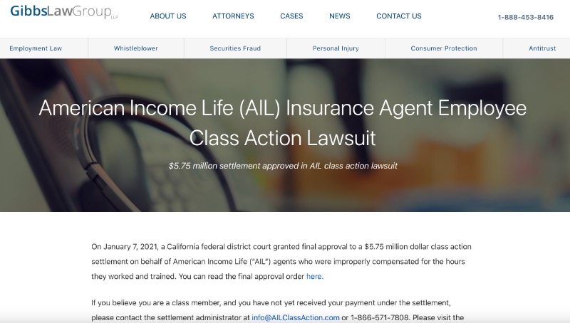American Income Life Lawsuit