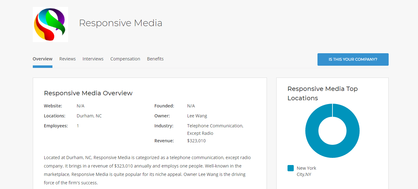 Responsive Media Company Profile