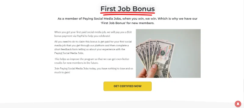 First Job Bonus