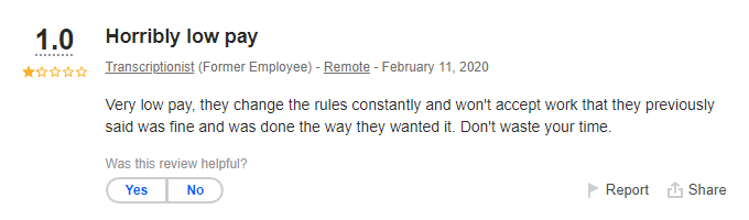 Rev.com Customer Review