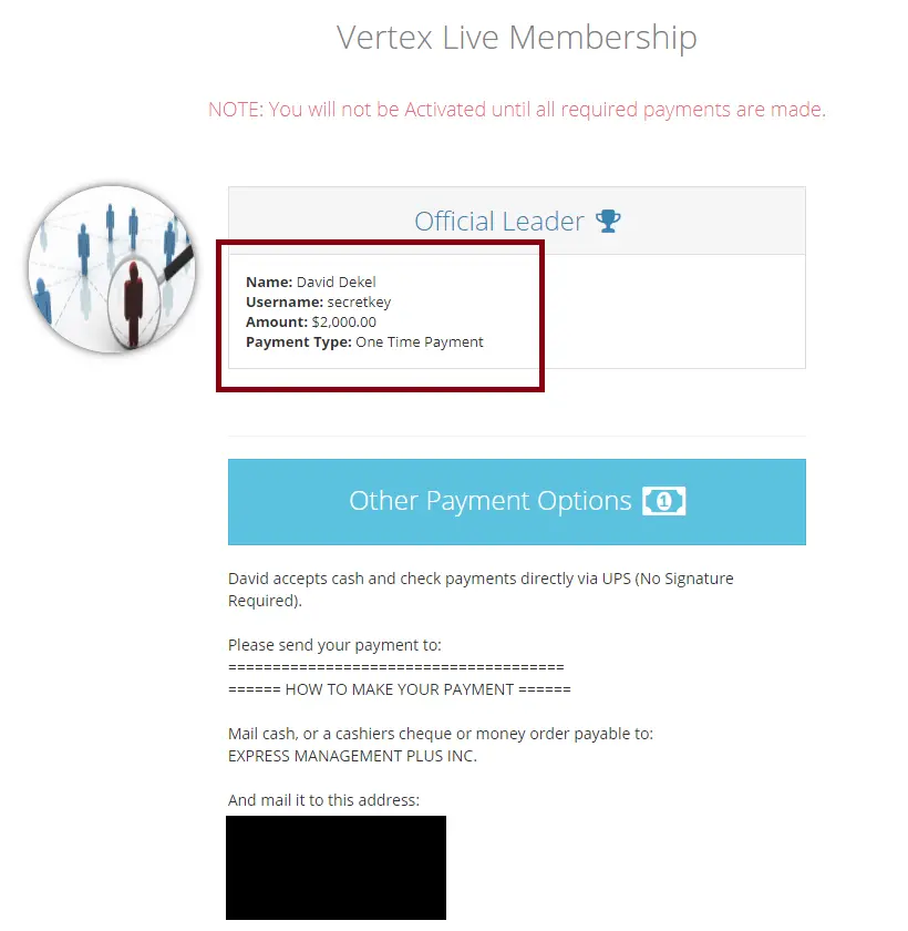 Profits Passport Easy1Up Vertex Live Membership