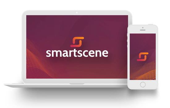 Smartscene Logo On A Laptop And Phone Screen