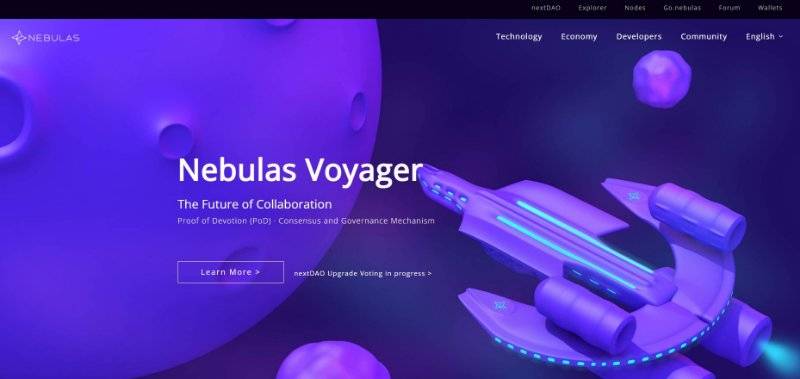 Nebulas Webpage