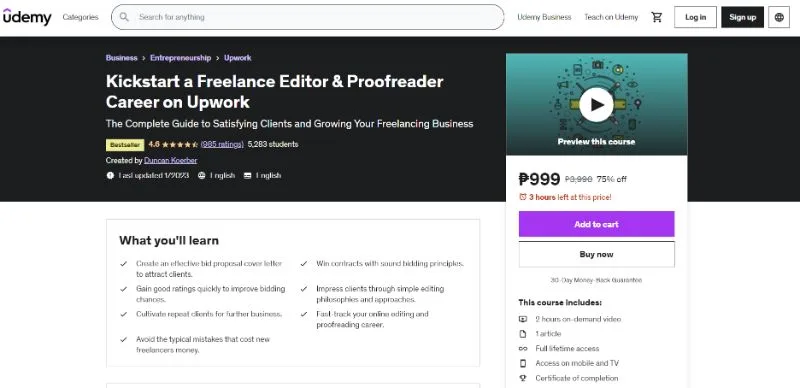 Kickstart a Freelance Editor & Proofreader Career on Upwork