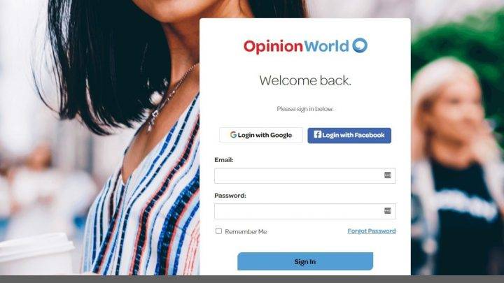 how to sign up to opinionworld