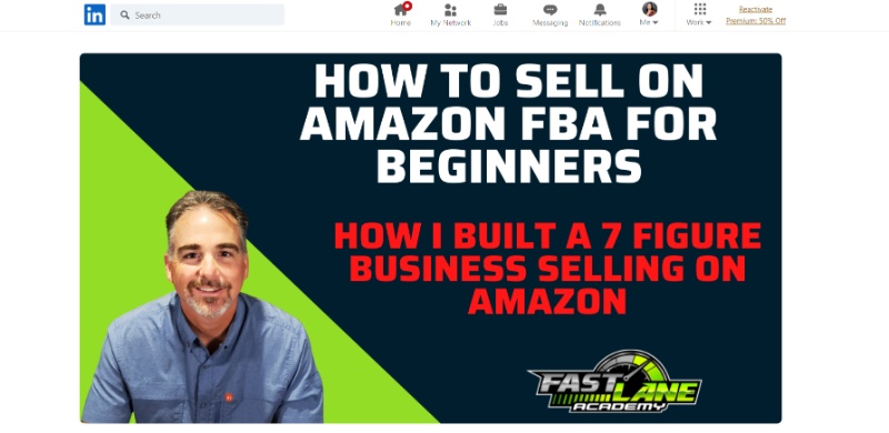 How to sell on Amazon FBA for beginners (LinkedIn)