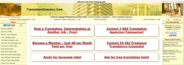 TranslationDirectory Homepage