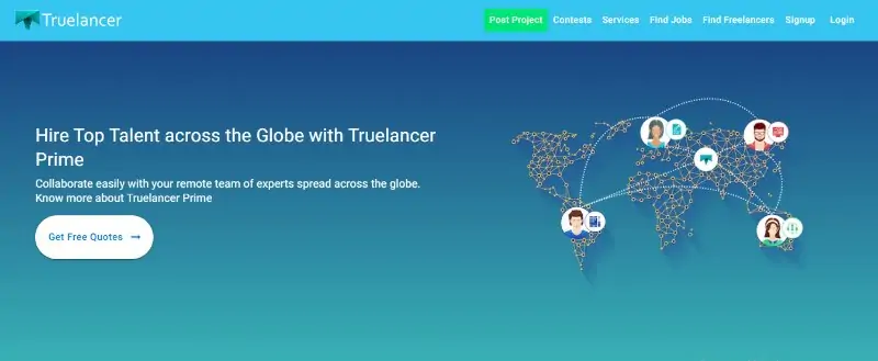 Truelancer Website