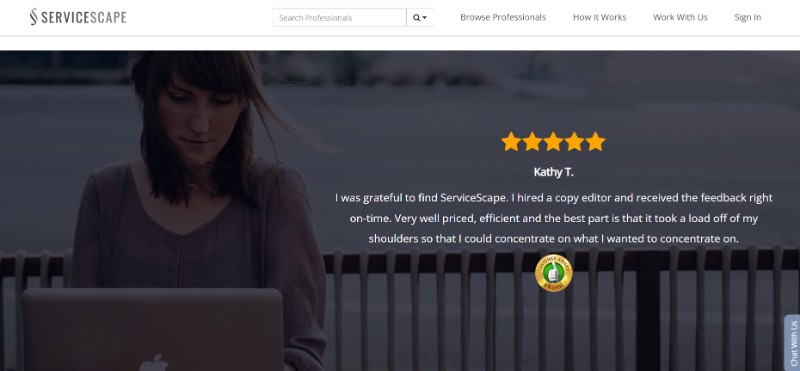 Servicescape Banner With Great Reviews