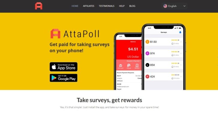 AttaPoll Homepage