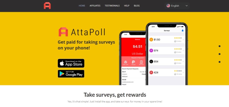AttaPoll Homepage