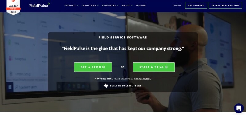Fieldpulse Homepage