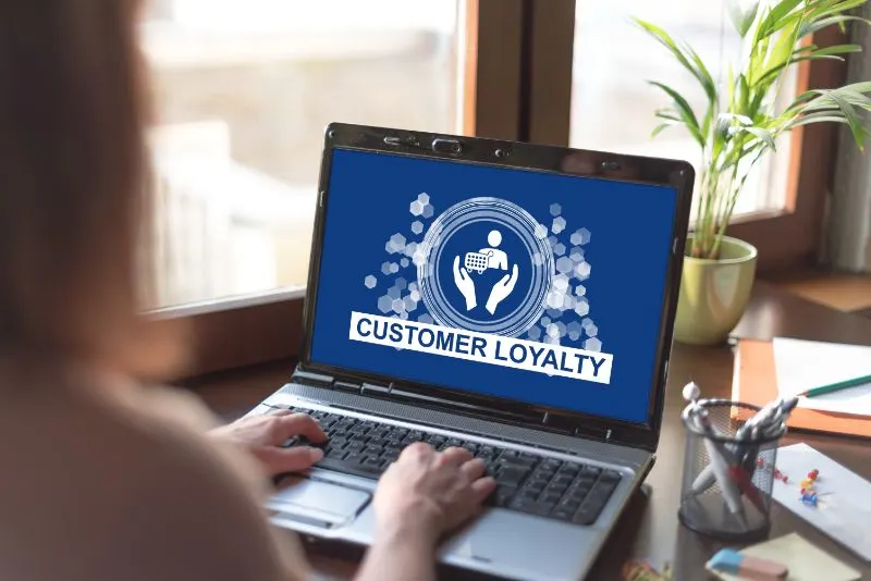 Customer Loyalty Concept On A Laptop