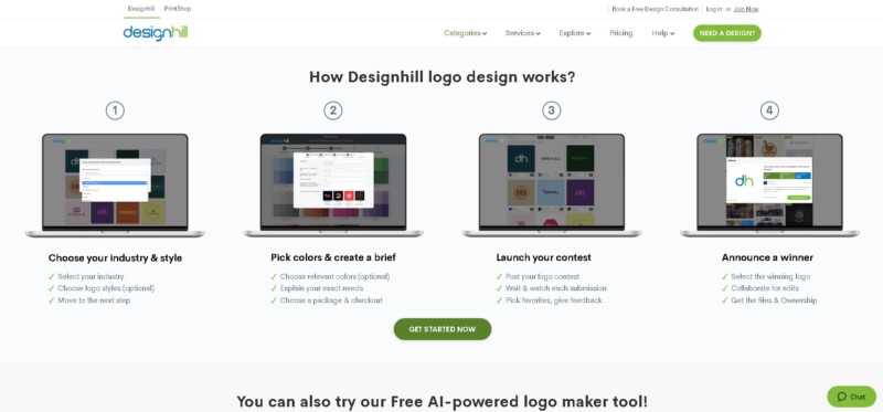 Designhill  Logo Design Services