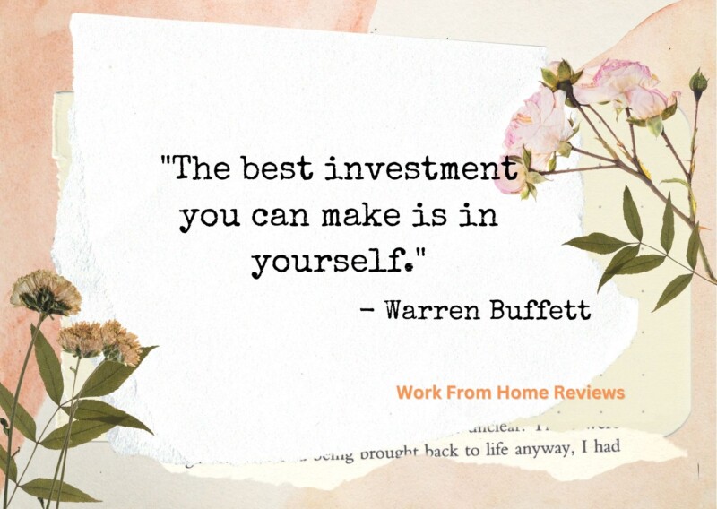 Warren Buffett Self Investing Quote