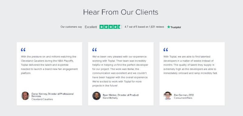 Toptal Client Reviews And Experience